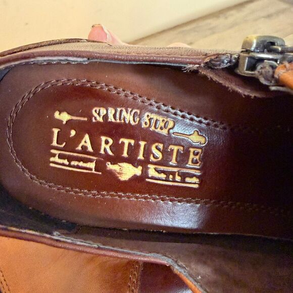 Spring Step L’Artiste Style GreenTea Ankle Boot size 38 shoes - Picture 9 of 10